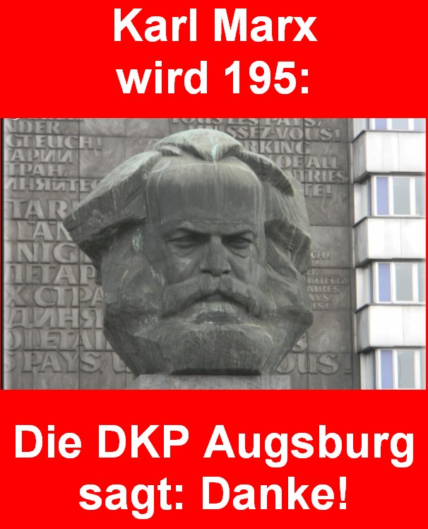 Karl Marx wird 195
