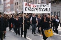 Trauermarsch durch Augsburg. Foto: C.S./RedGlobe