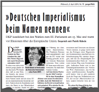 junge Welt, 2. April 2014