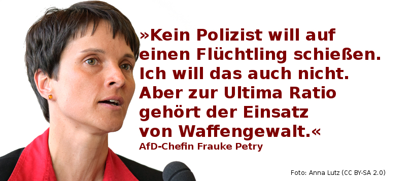 Frauke Petry im Mannheimer Morgen