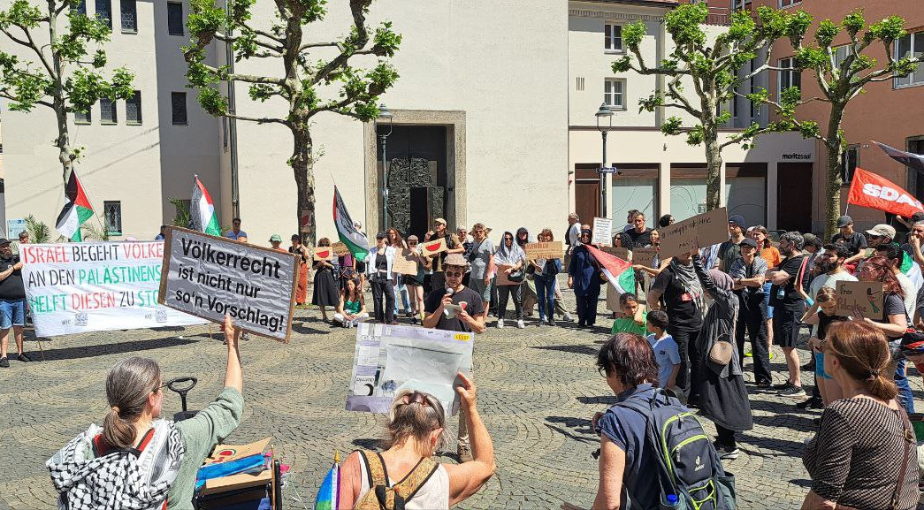 Kundgebung für Palästina in Augsburg, 31. Mai 2025